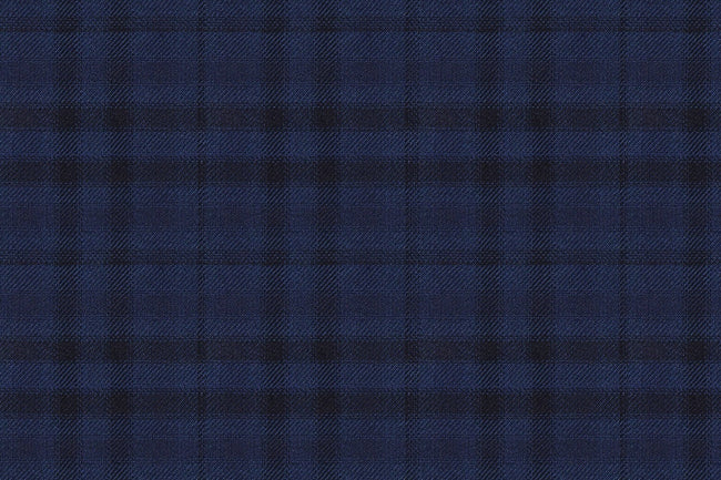 JT-2195036/G1-23001 Navy & Black Check Pants Fabric