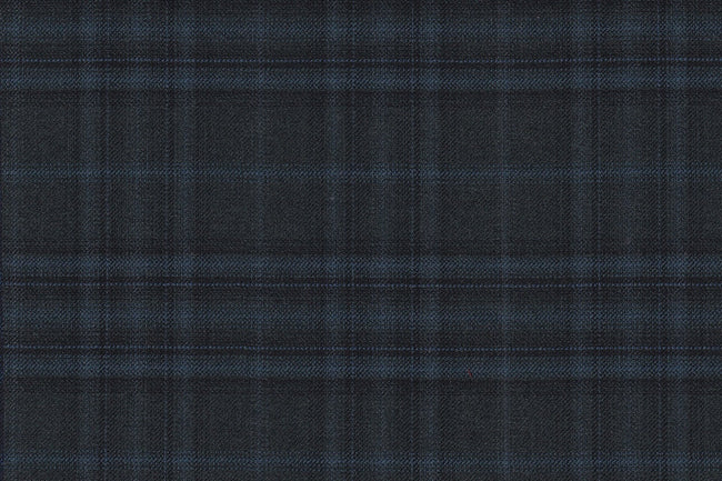 JT-2195042/G1-23007 Dark Teal With Navy & Teal Blue Check Pants Fabric