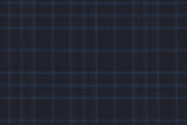 JT-2195044/G1-23009 Midnight Blue With Teal Blue Check Pants Fabric