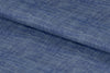 LH2101-9/W6-36644 Denim Blue Solid Linen Shirting Fabric