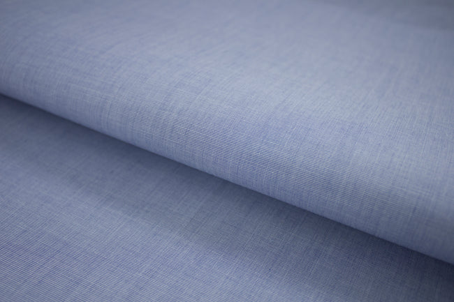 P-682/5861 Fine Cotton Textured Blue Shirting Fabric