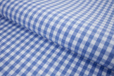 P-716/5878 Fine Cotton Blue and White Checks Shirting Fabric