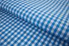 P-719/5881 Fine Cotton Blue and White Checks Shirting Fabric