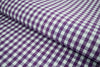 P-727/5889 Fine Cotton Purple and White Checks Shirting Fabric