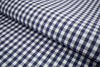 P-728/5890 Fine Cotton Navy Blue and White Checks Shirting Fabric