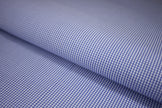 P-734/5896 Fine Cotton Blue and White Small Checks Shirting Fabric