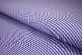 P-737/5899 Fine Cotton Purple and White Small Checks Shirting Fabric