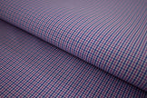 P-740/5902 Fine Cotton Blue and Lavender Small Checks Shirting Fabric