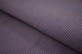 P-746/5906 Fine Cotton Blue and Red Small Checks Shirting Fabric