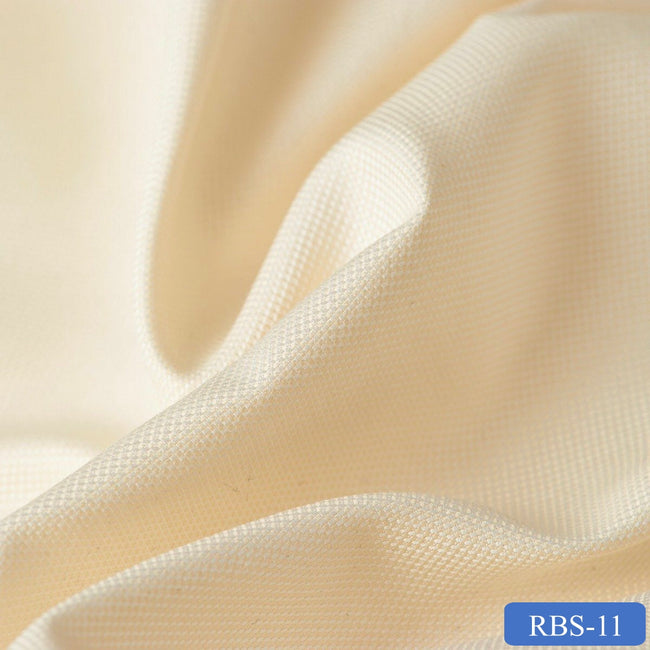 RBS 11 Yellow Plain Super Fine 2-ply Cotton Shirting Fabric