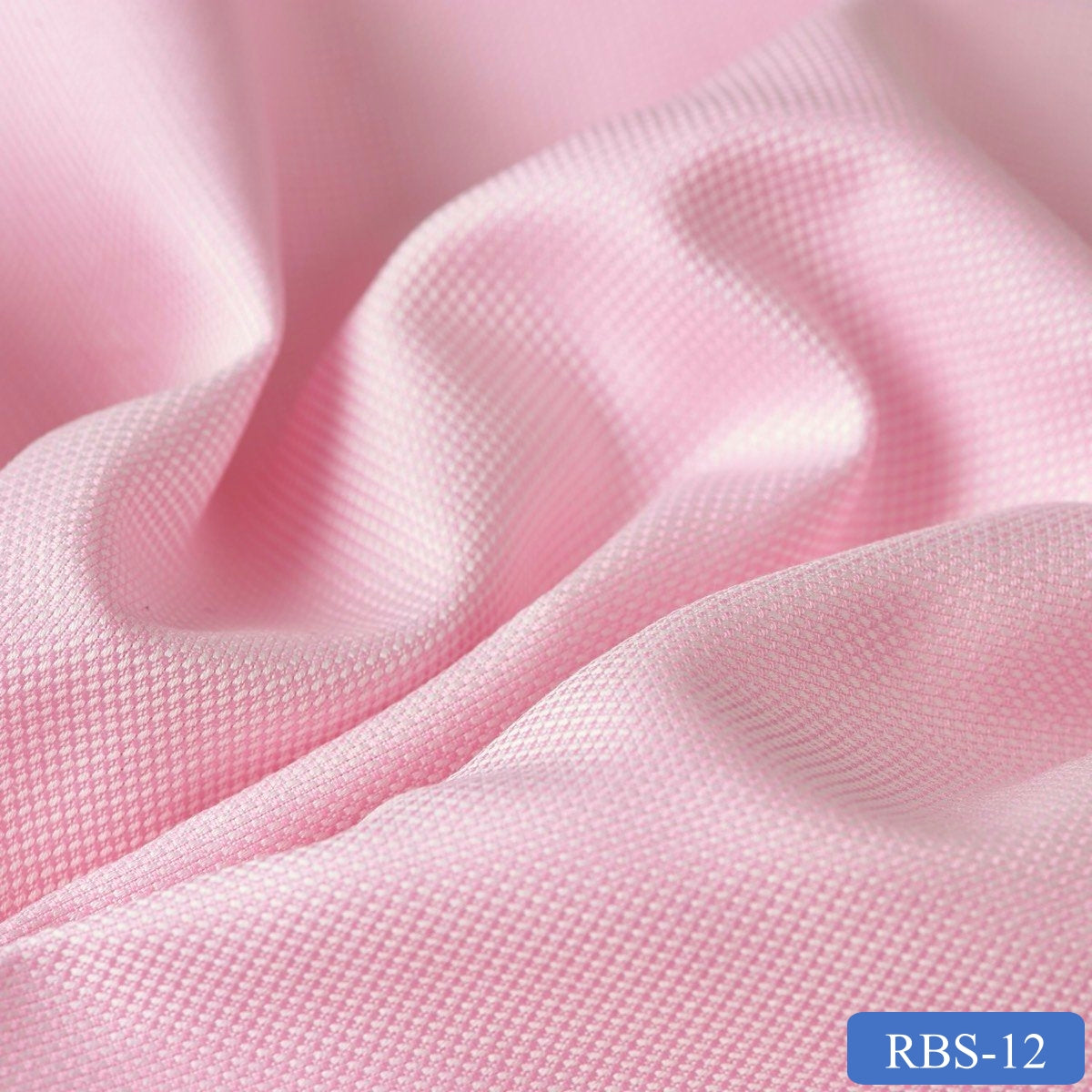 RBS 12 Pink Plain Super Fine 2-ply Cotton Shirting Fabric