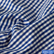 RBS 149 Blue Check Super Fine 2-ply Cotton Shirting Fabric