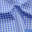 RBS 179 Blue Check Super Fine 2-ply Cotton Shirting Fabric