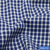 RBS 181 Blue Check Super Fine 2-ply Cotton Shirting Fabric