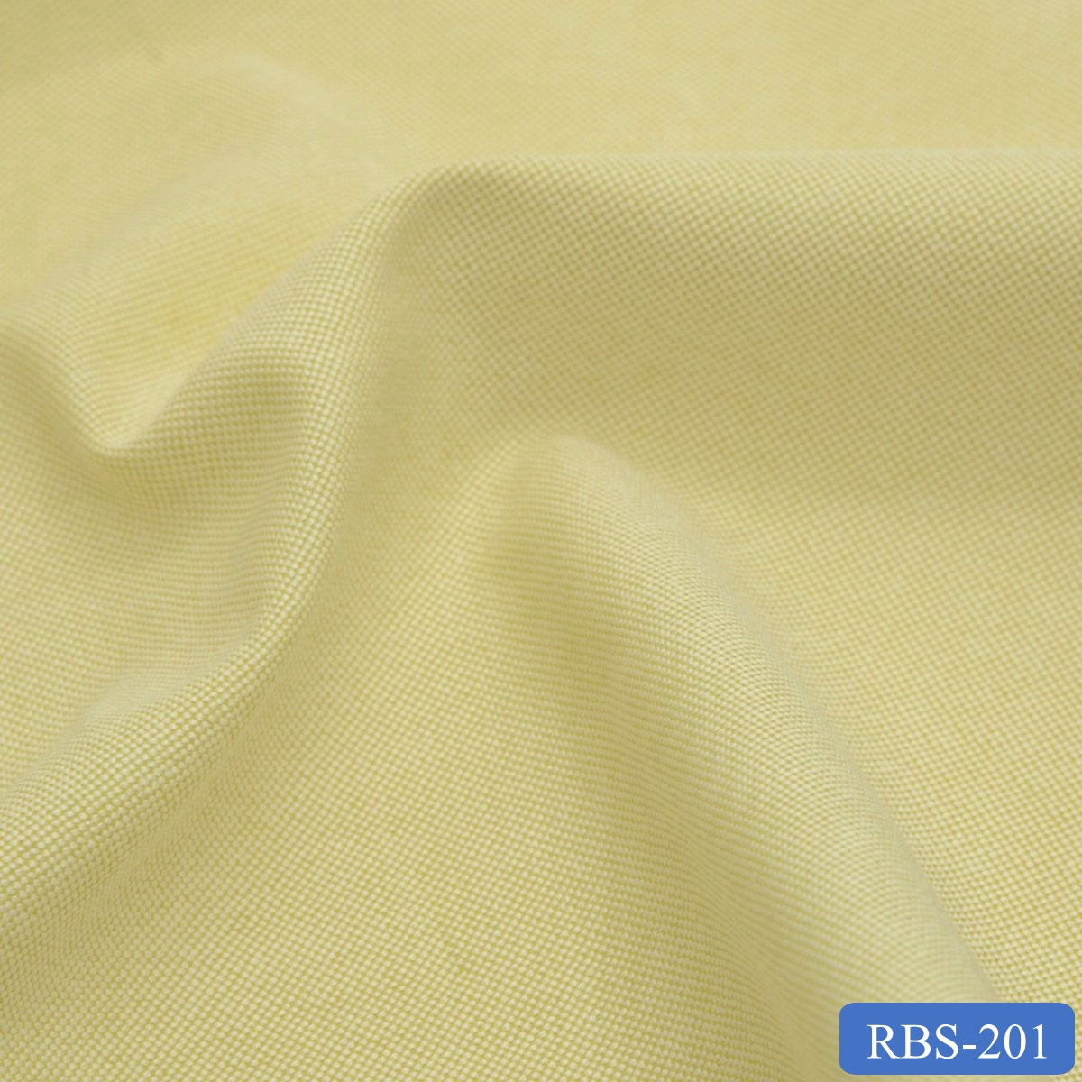 RBS 201 Yellow Plain Super Fine 2-ply Cotton Shirting Fabric