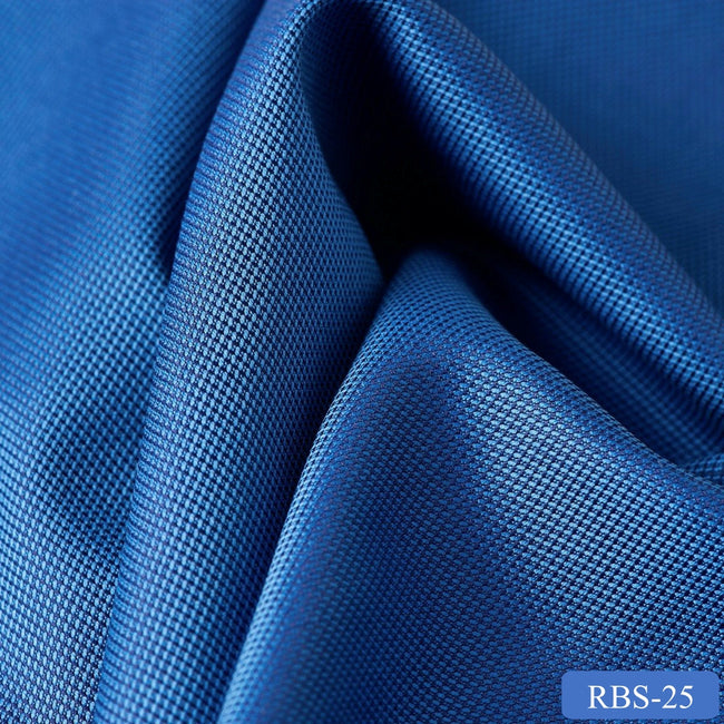 RBS 25 Blue Plain Super Fine 2-ply Cotton Shirting Fabric