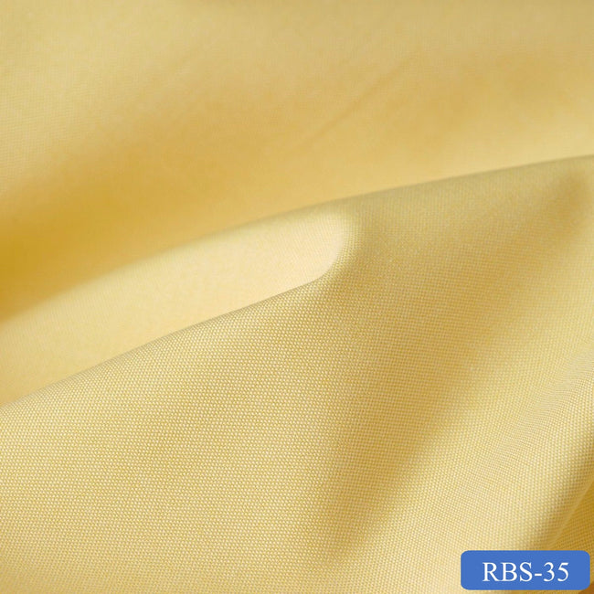 RBS 35 Yellow Plain Super Fine 2-ply Cotton Shirting Fabric