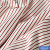 RBS 60 Red Stripe Super Fine 2-ply Cotton Shirting Fabric