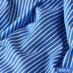 RBS 68 Blue Stripe Super Fine 2-ply Cotton Shirting Fabric