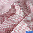 RBS 75 Red Check Super Fine 2-ply Cotton Shirting Fabric