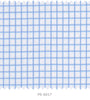 S6017/N3-34565 White with Blue Check Fine Giza Cotton Shirting Fabric