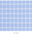 S6029/N3-34590 Light Blue with White Check Fine Giza Cotton Shirting Fabric