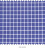 S6035/N3-34614 Royal Blue with White Check Fine Giza Cotton Shirting Fabric