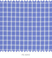 S6043/N3-34612 Blue with White Check Fine Giza Cotton Shirting Fabric