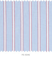 S6046/N3-34593 Light Blue with Red and White Stripe Fine Giza Cotton Shirting Fabric