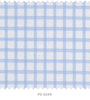 S6049/N3-34596 White with Blue Check Check Fine Giza Cotton Shirting Fabric