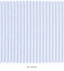 S6050/N3-34597 White with Blue Stripe Stripe Fine Giza Cotton Shirting Fabric