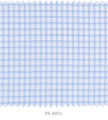 S6051/N3-34598 White with Small Blue Check Fine Giza Cotton Shirting Fabric