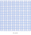 S6053/N3-34599 White with Blue Check Fine Giza Cotton Shirting Fabric