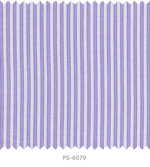 S6079/N3-34621 White with Purple Stripe Fine Giza Cotton Shirting Fabric