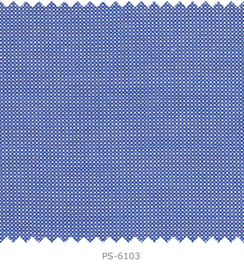 S6103/N3-34470 Blue with White Dots Fine Giza Cotton Shirting Fabric