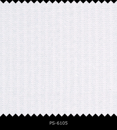 S6105/N3-34459 White Fishbone Fine Giza Cotton Shirting Fabric