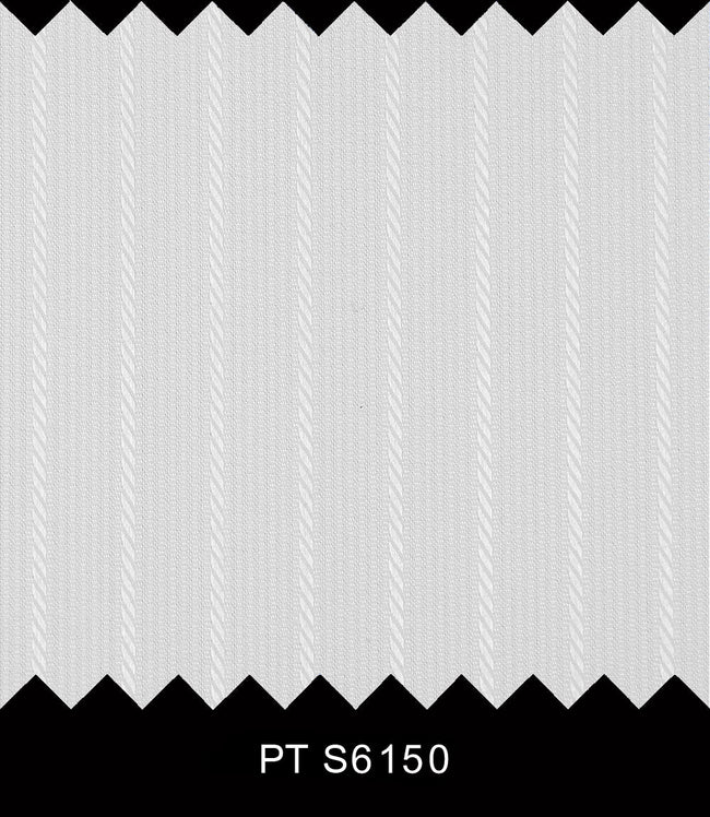 S6150/N3-34413 White Stripe Fine Giza Cotton Shirting Fabric