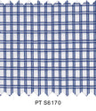 S6170/N3-34485 Navy and Light Blue On White Fine Giza Cotton Shirting Fabric