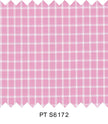 S6172/N3-34606 Pink with White Check Fine Giza Cotton Shirting Fabric