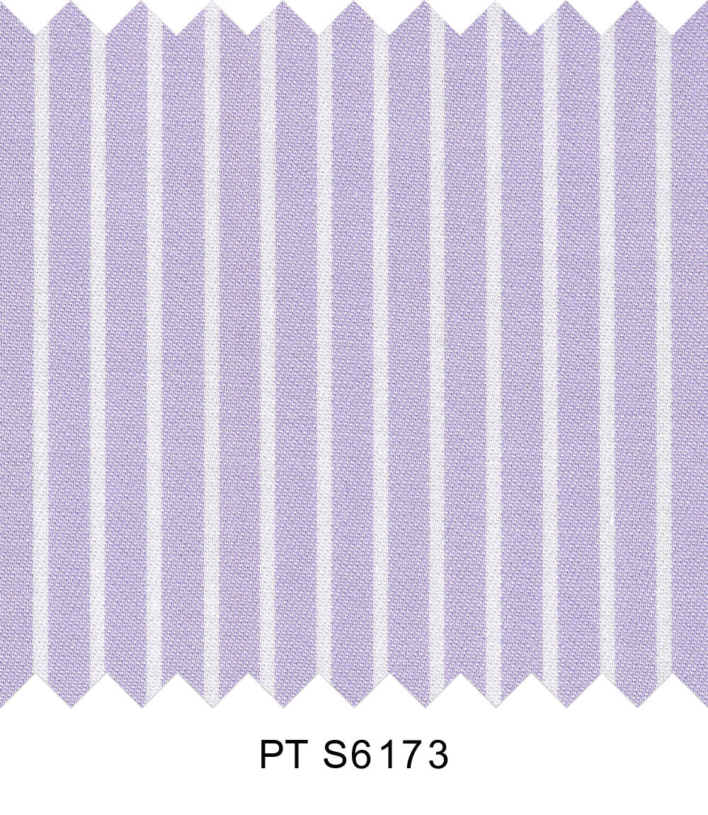 S6173/N3-34607 Purple with White Stripe Fine Giza Cotton Shirting Fabric