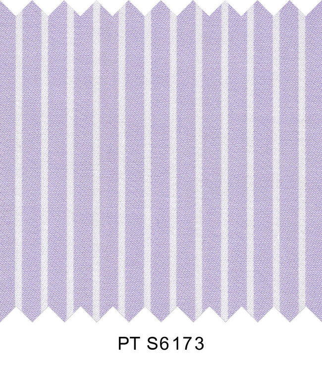 S6173/N3-34607 Purple with White Stripe Fine Giza Cotton Shirting Fabric