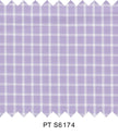 S6174/N3-34608 Purple with White Check Fine Giza Cotton Shirting Fabric