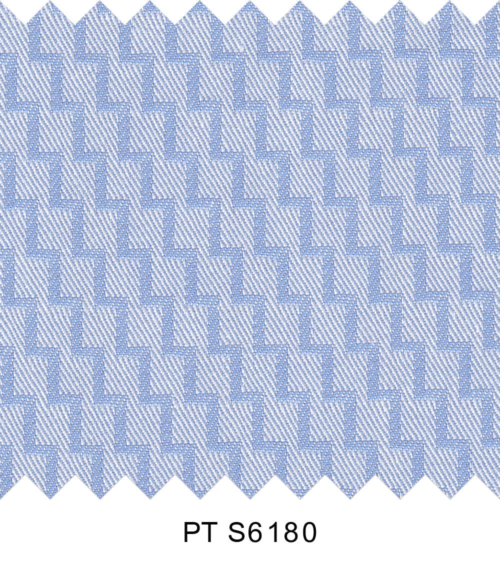 S6180/N3-34489 Light Blue Design Fine Giza Cotton Shirting Fabric