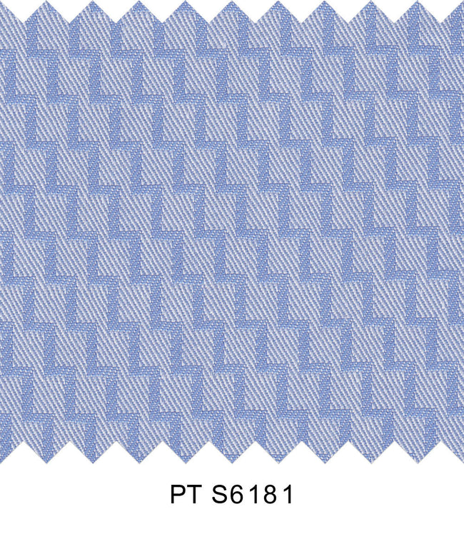 S6181/N3-34490 Blue Design Fine Giza Cotton Shirting Fabric