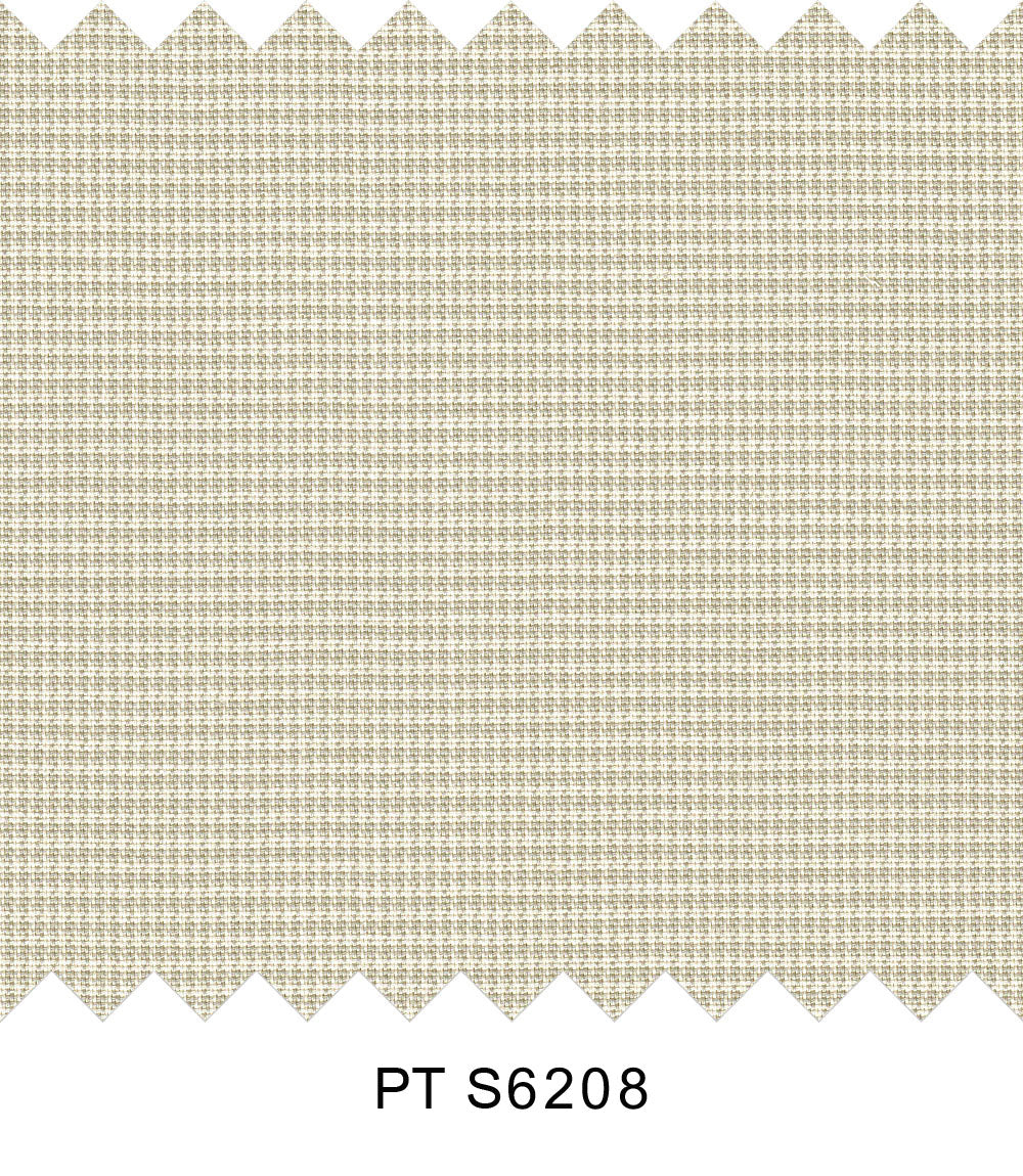 S6208/N3-34494 Beige and White Houndstooth Fine Giza Cotton Shirting Fabric