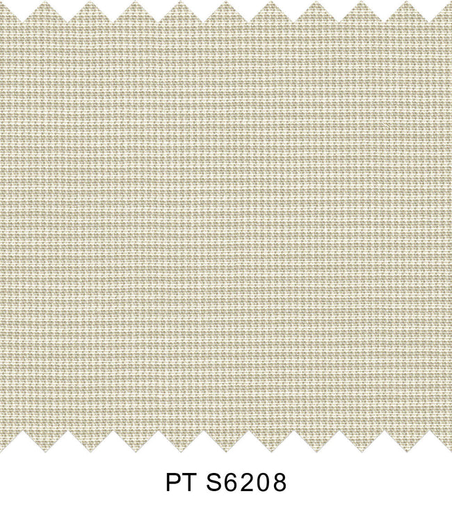 S6208/N3-34494 Beige and White Houndstooth Fine Giza Cotton Shirting Fabric