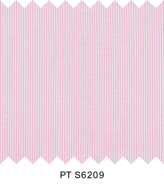 S6209/N3-34495 Pink and White Stripe Fine Giza Cotton Shirting Fabric