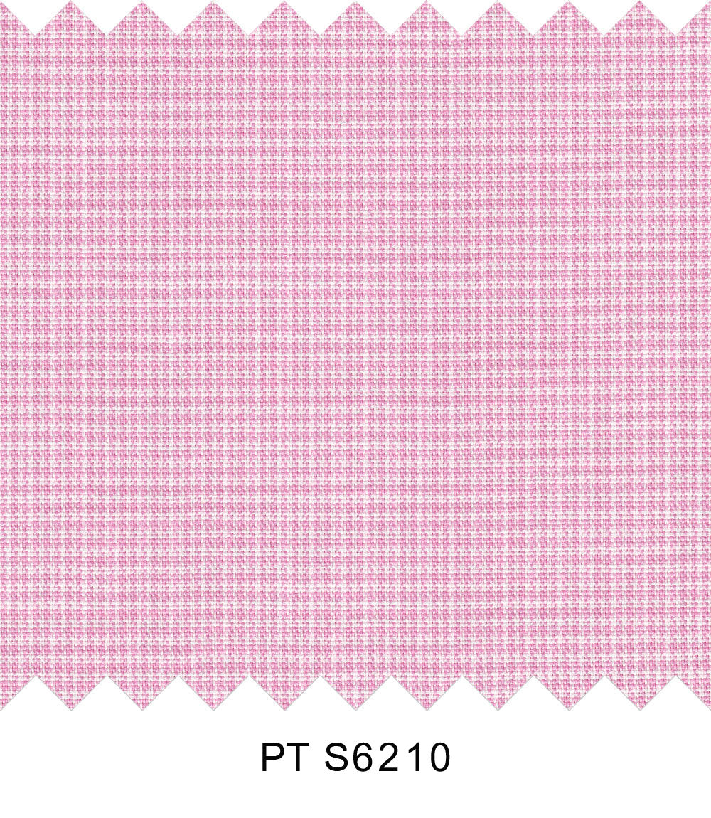 S6210/N3-34496 Pink and White Houndstooth Fine Giza Cotton Shirting Fabric