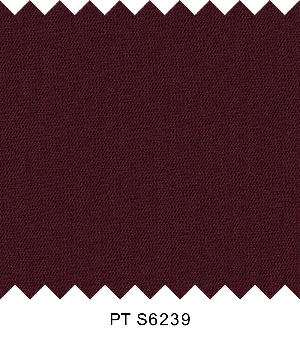 S6239/N3-34527 Dark Red Twill Fine Giza Cotton Shirting Fabric