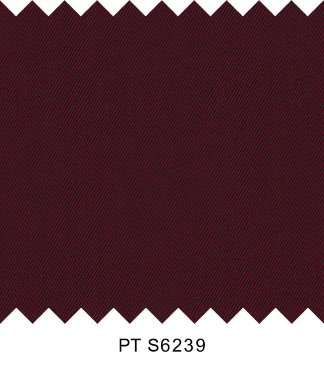 S6239/N3-34527 Dark Red Twill Fine Giza Cotton Shirting Fabric